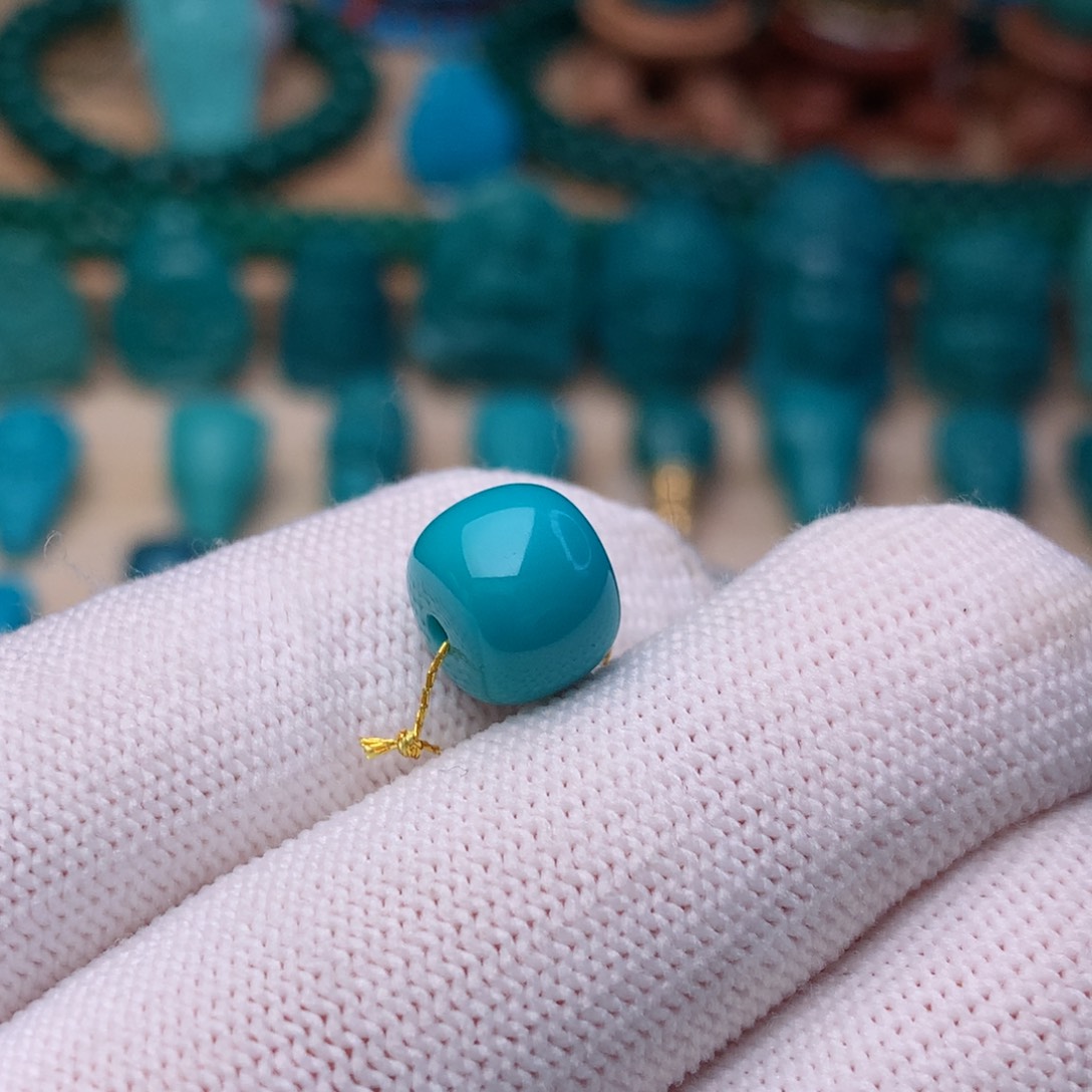 绿松石珠宝奇石未镶嵌10m m