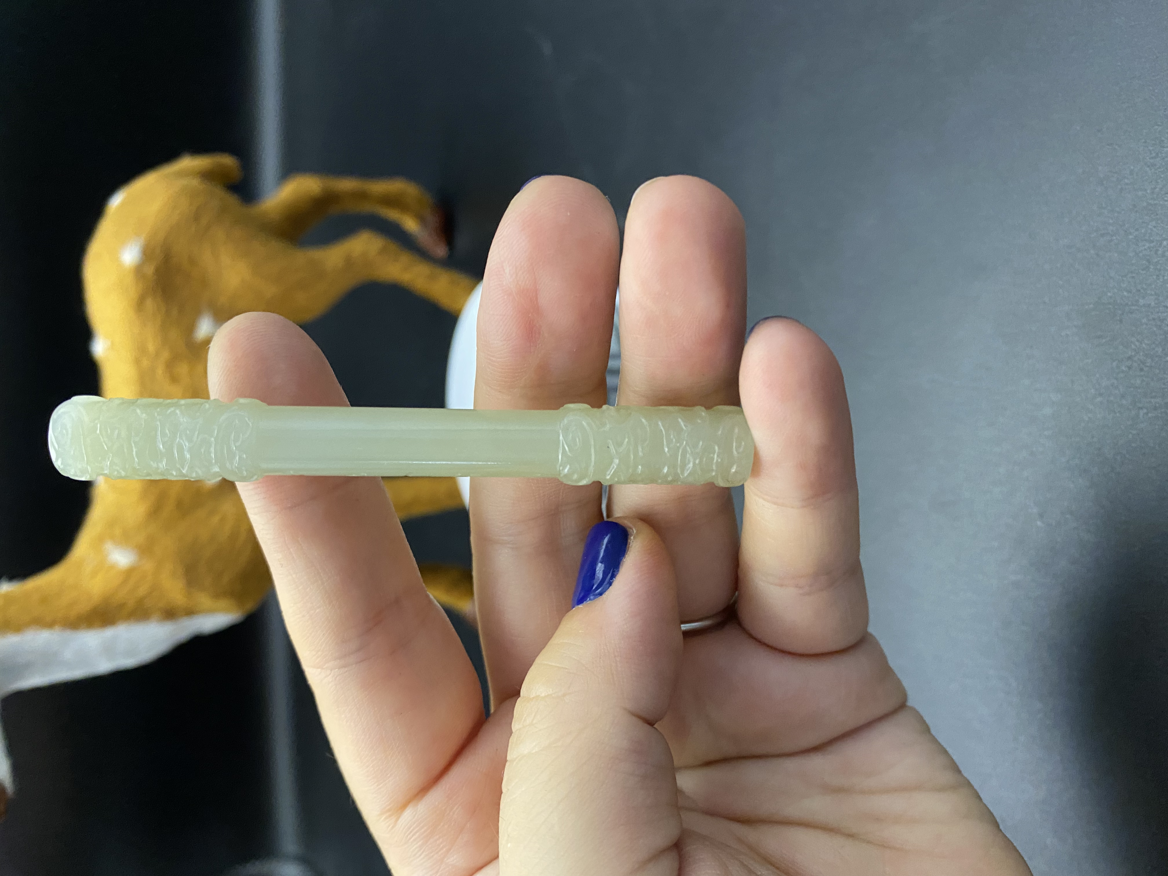 琮缘珠宝玉器纯天然和田玉如意金箍棒挂件吊坠