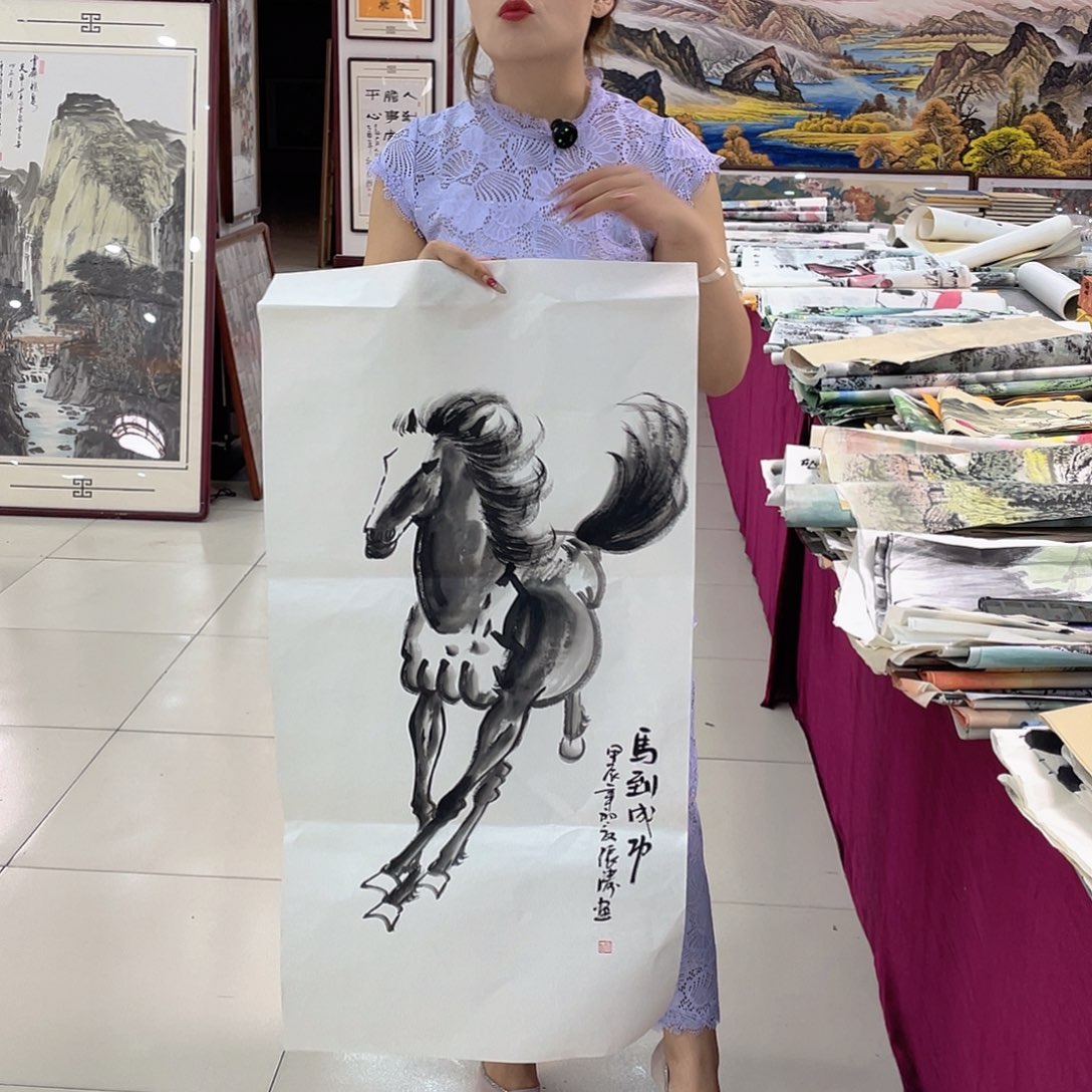 国画纯手绘国画山水花鸟