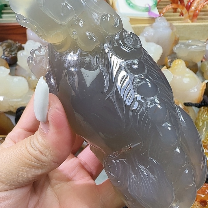 玛瑙/玉髓合金摆件