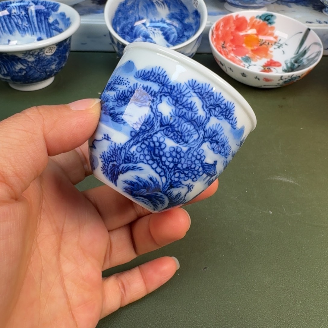 陶景德镇纯手绘茶具圆圆244