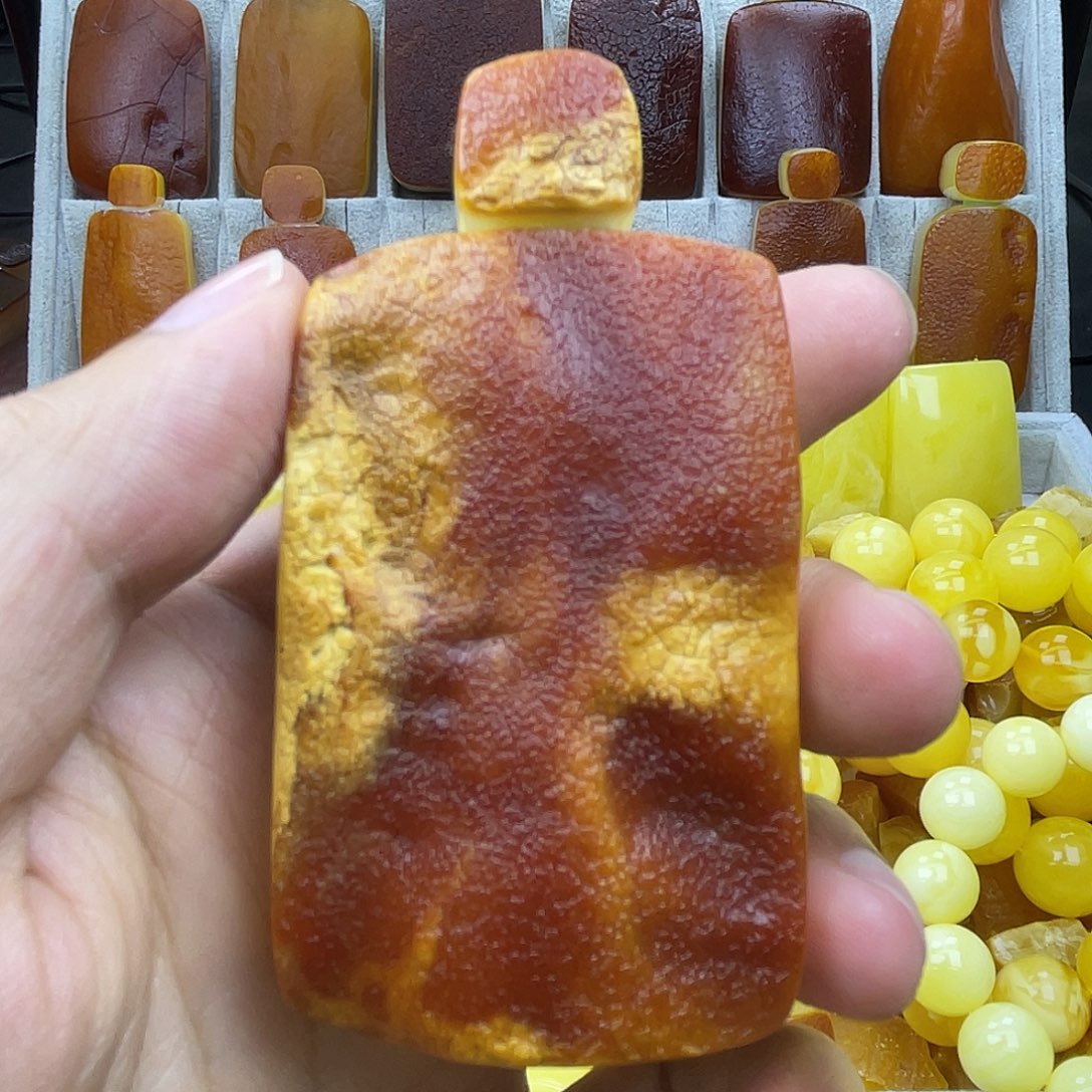 定制蜜蜡未镶嵌花蜡