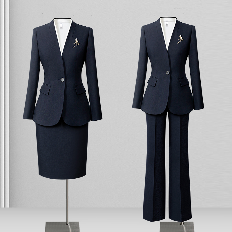 【西装套装】春夏新中式轻奢女装高端修身职业商务职业装工作服