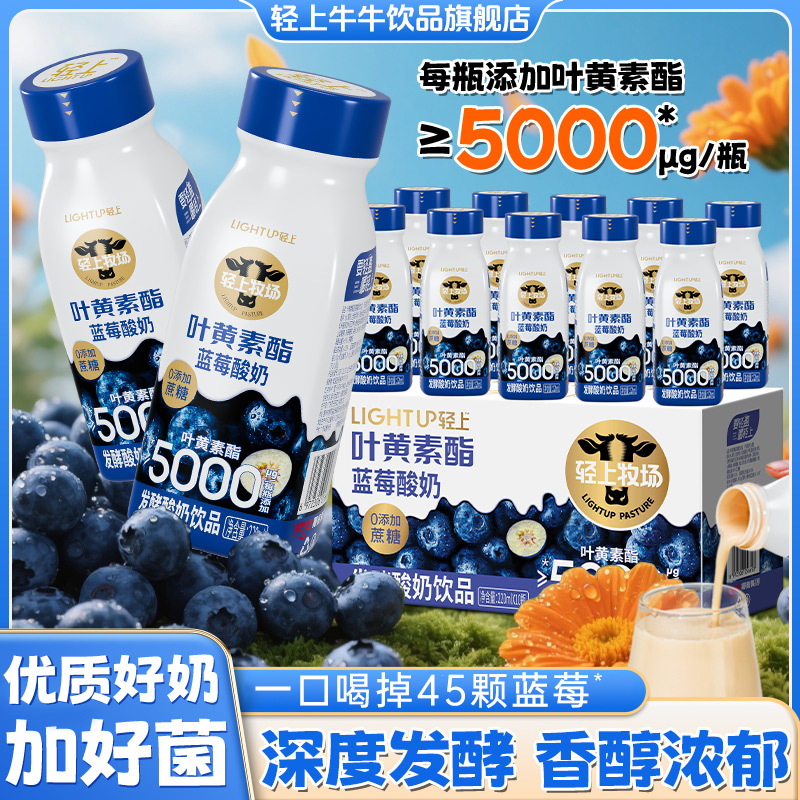 【好奶加好菌】叶黄素酯蓝莓酸奶饮品精选好奶便携酸甜酸奶饮品商品图