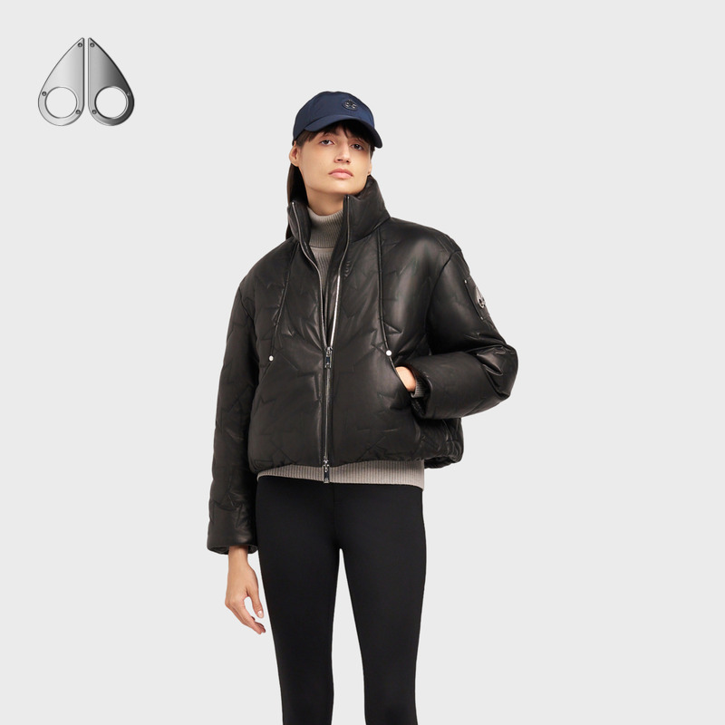 【秋冬新品】MOOSE KNUCKLES 女士鹅绒小剪刀皮质羽绒服M35LL301A