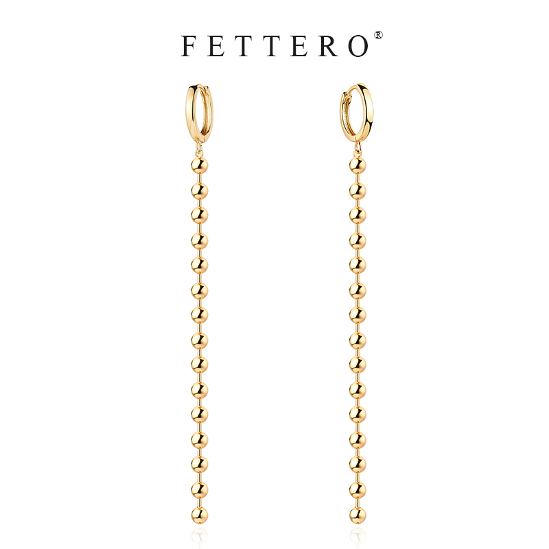 fettero 铜合金耳饰 【金色葫芦串耳环】气质时尚百搭简约经典