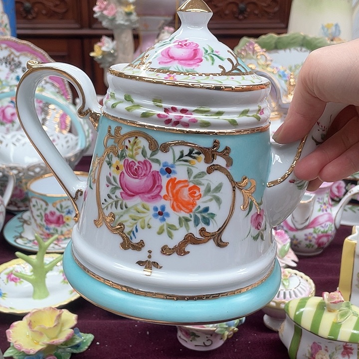 瓷片手绘摆件家居