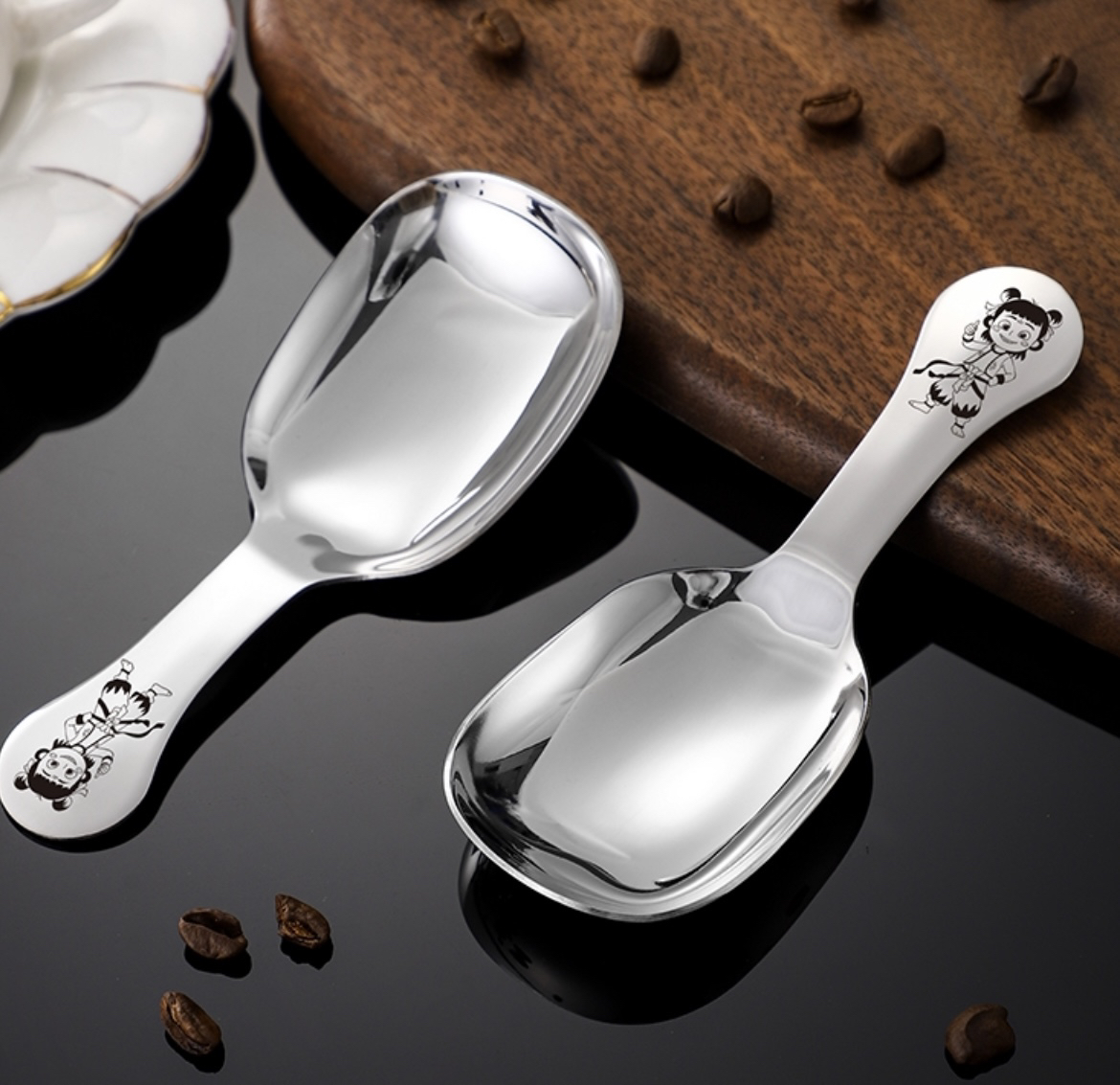 超萌304不锈钢3支装吃饭勺喝汤勺