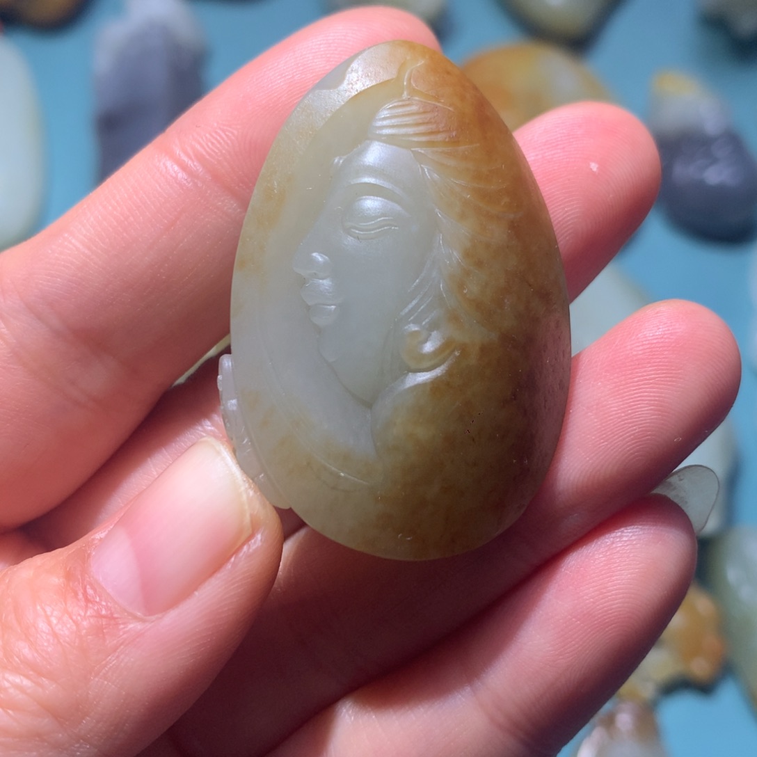 和田玉挂件未镶嵌~****~