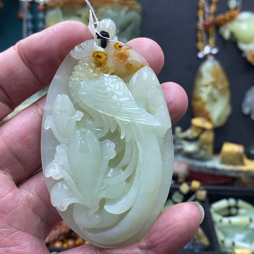 【闪购商品】蛇纹石玉吊坠未镶嵌