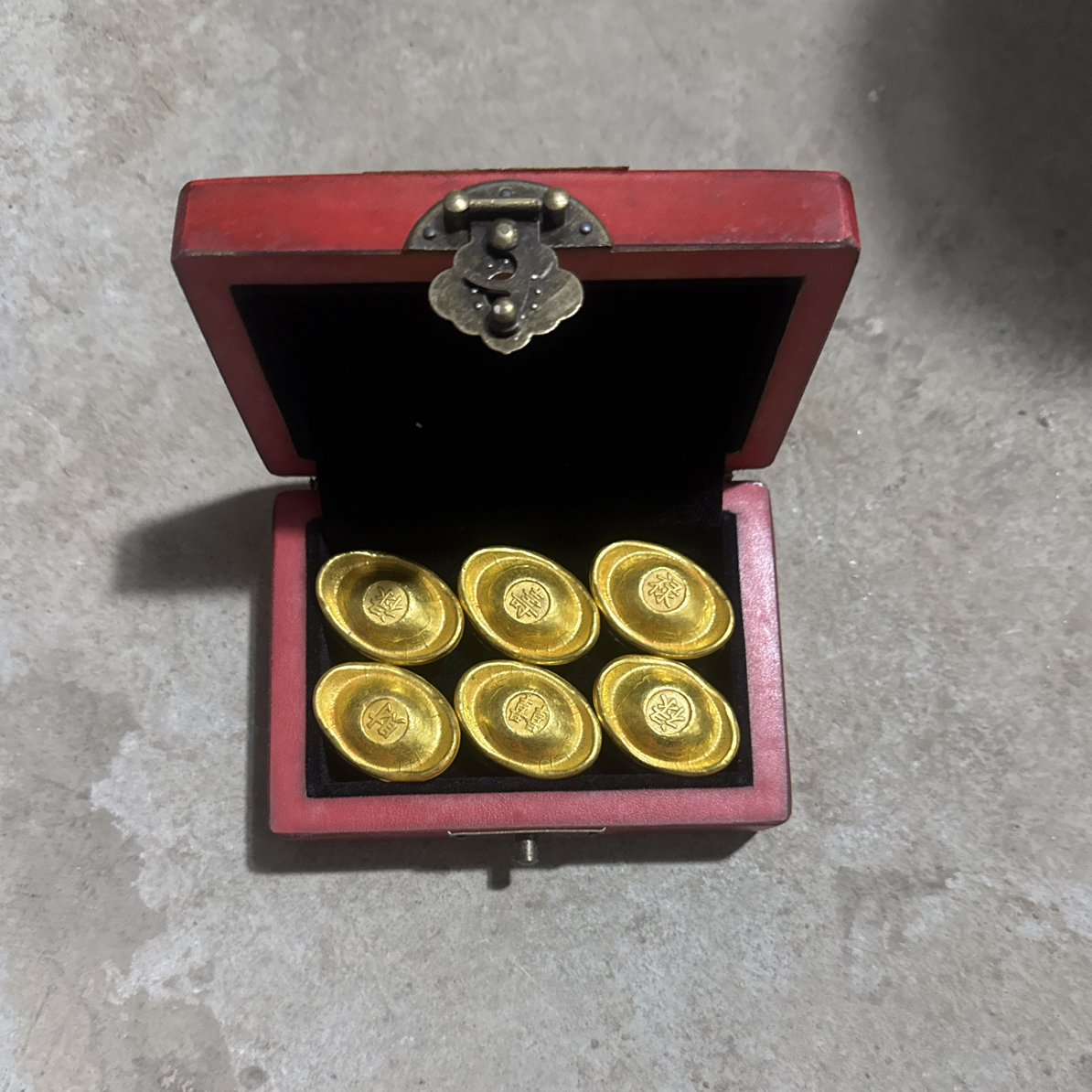 红色福和光面宝六个摆件链接