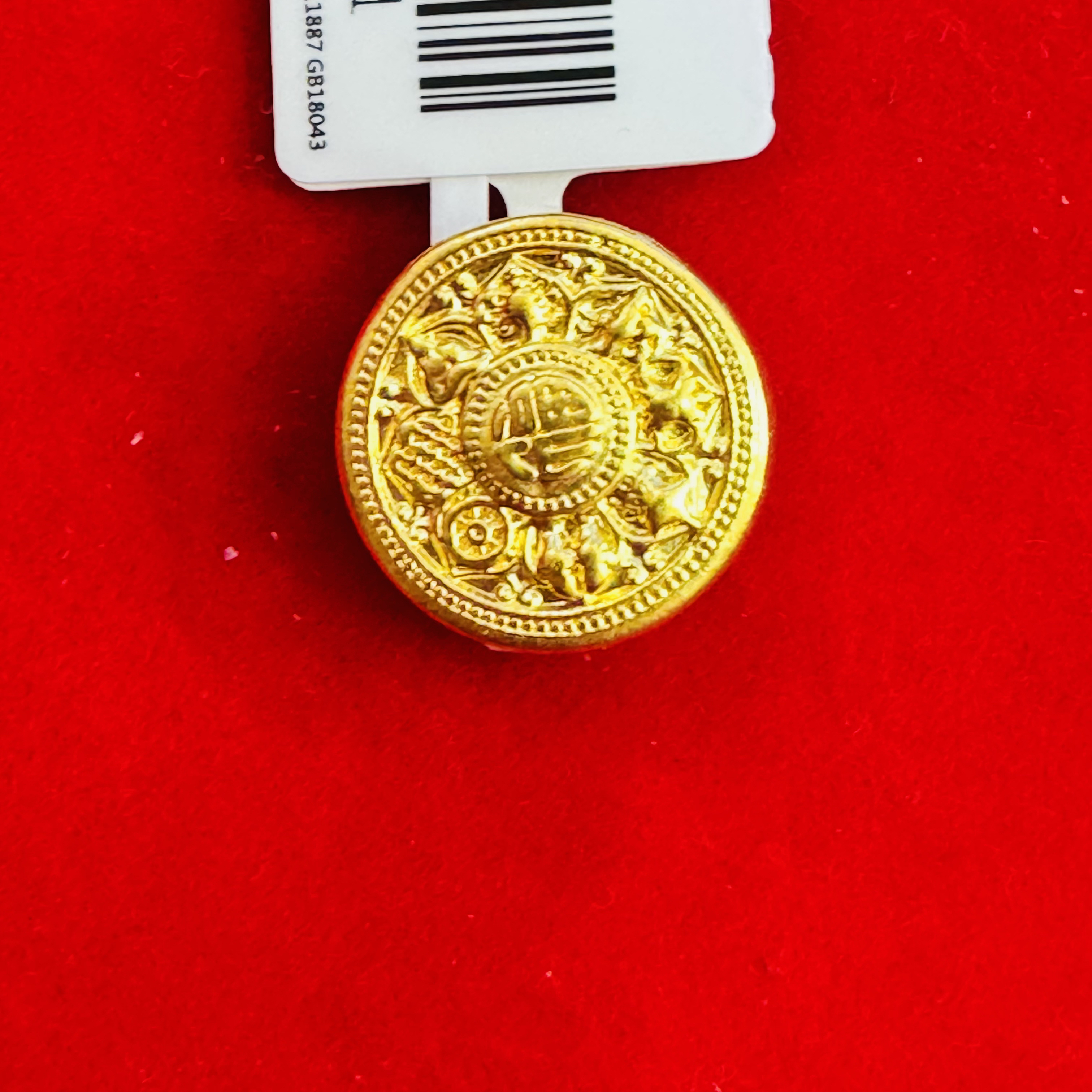 【思思专享】足金999 福字八宝罗盘吊坠 GP 0.49