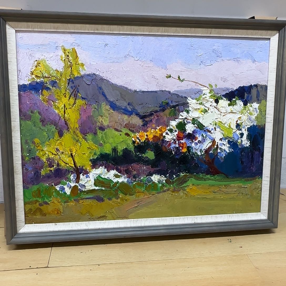 油画风景如画尺寸60+80cm