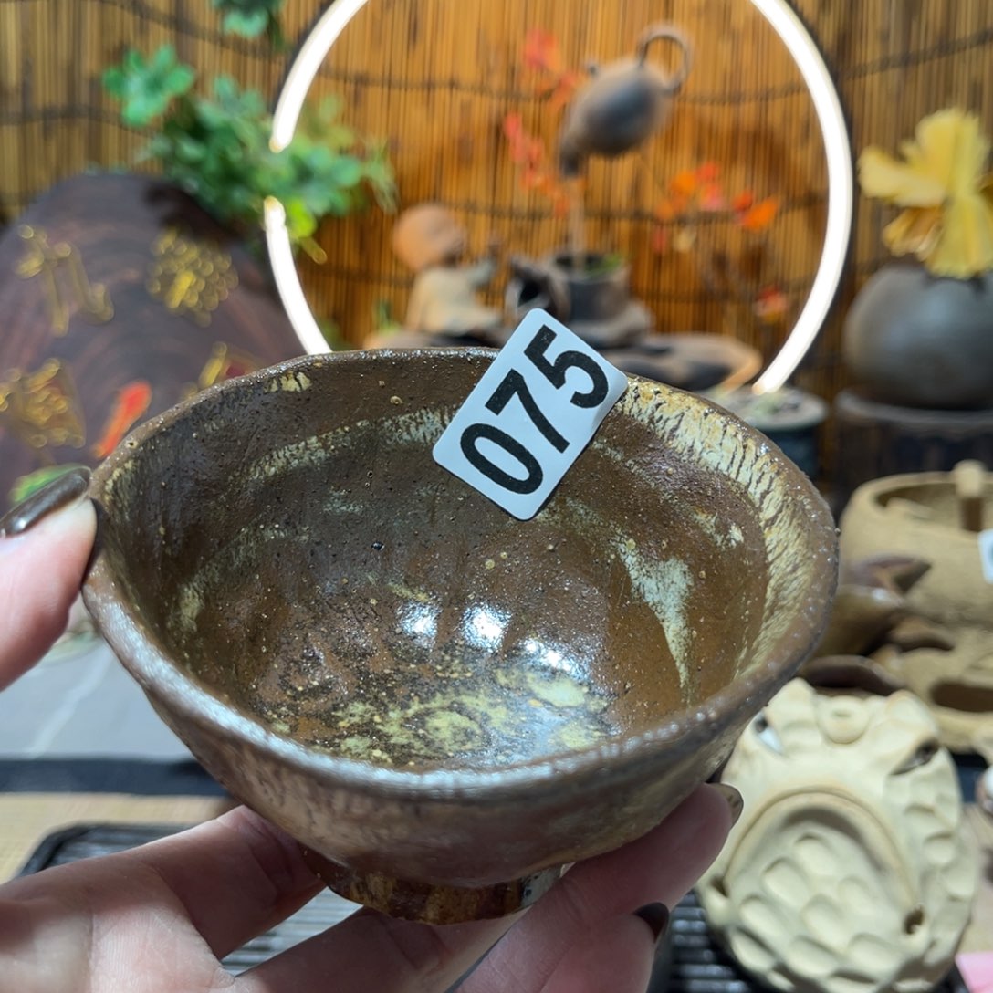 木村信鸿柴烧宝瓶