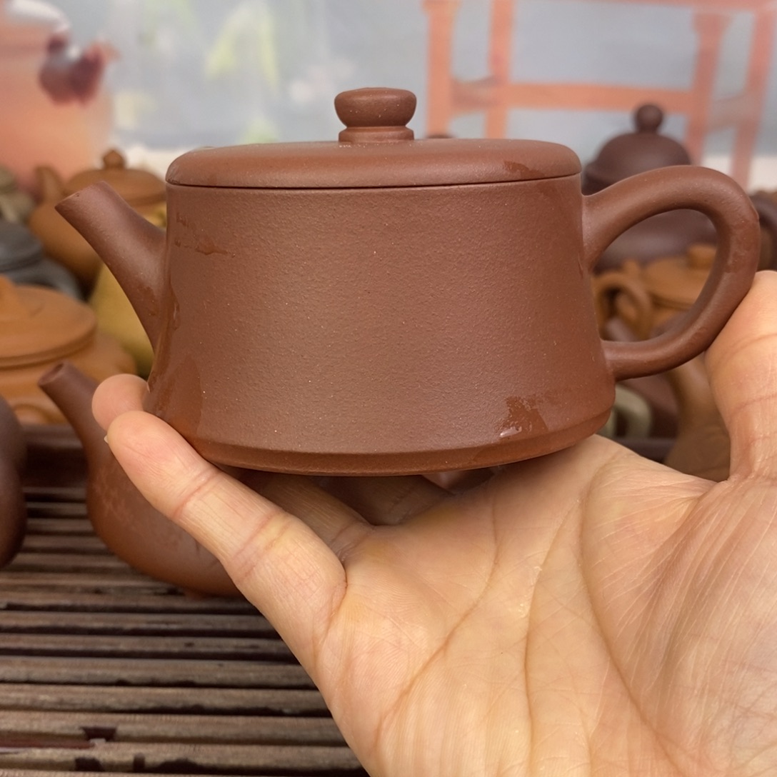紫砂茶壶150ccccc深井紫泥云柱