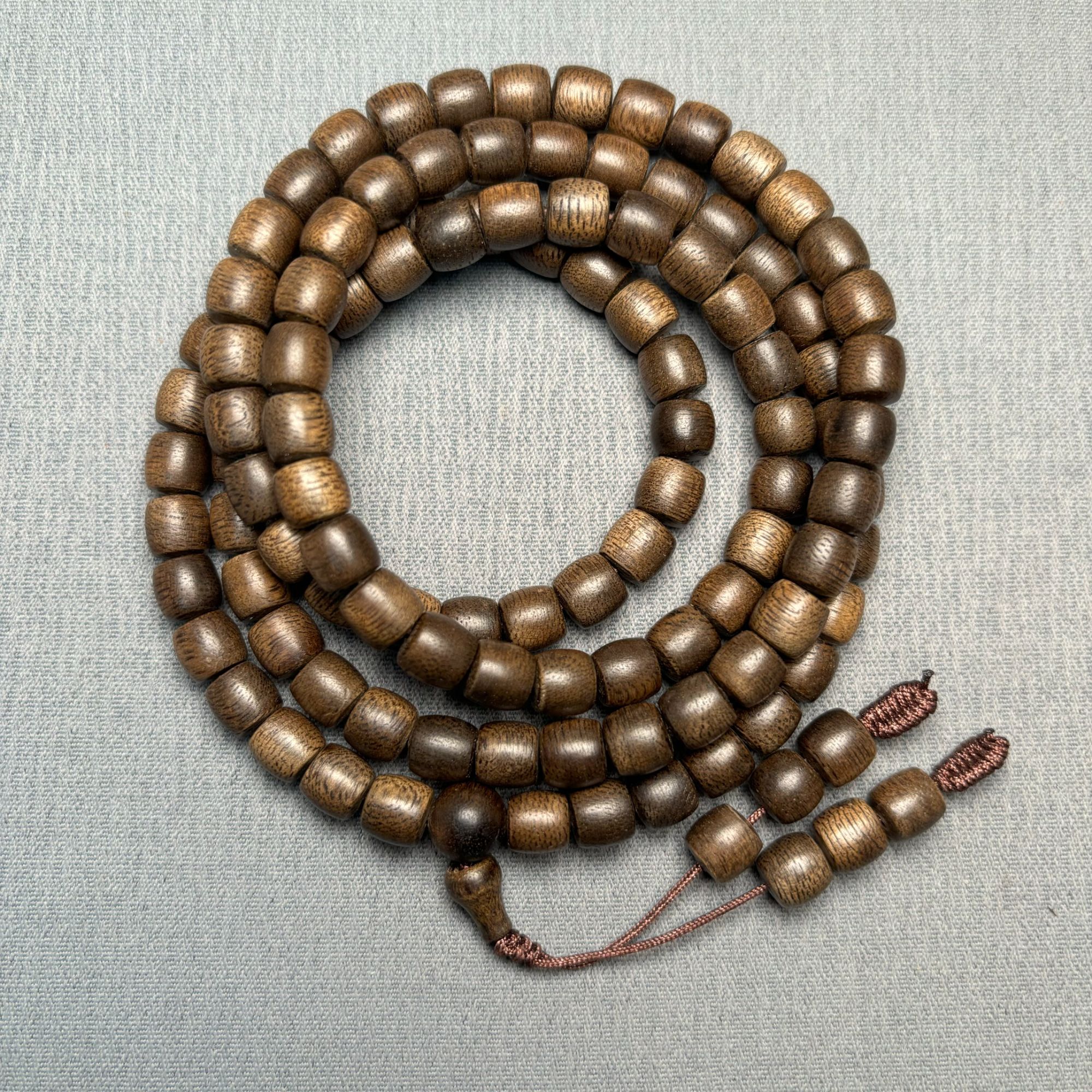 YDM100 沉香桶珠项链尺寸约7mm 多样性发一件 