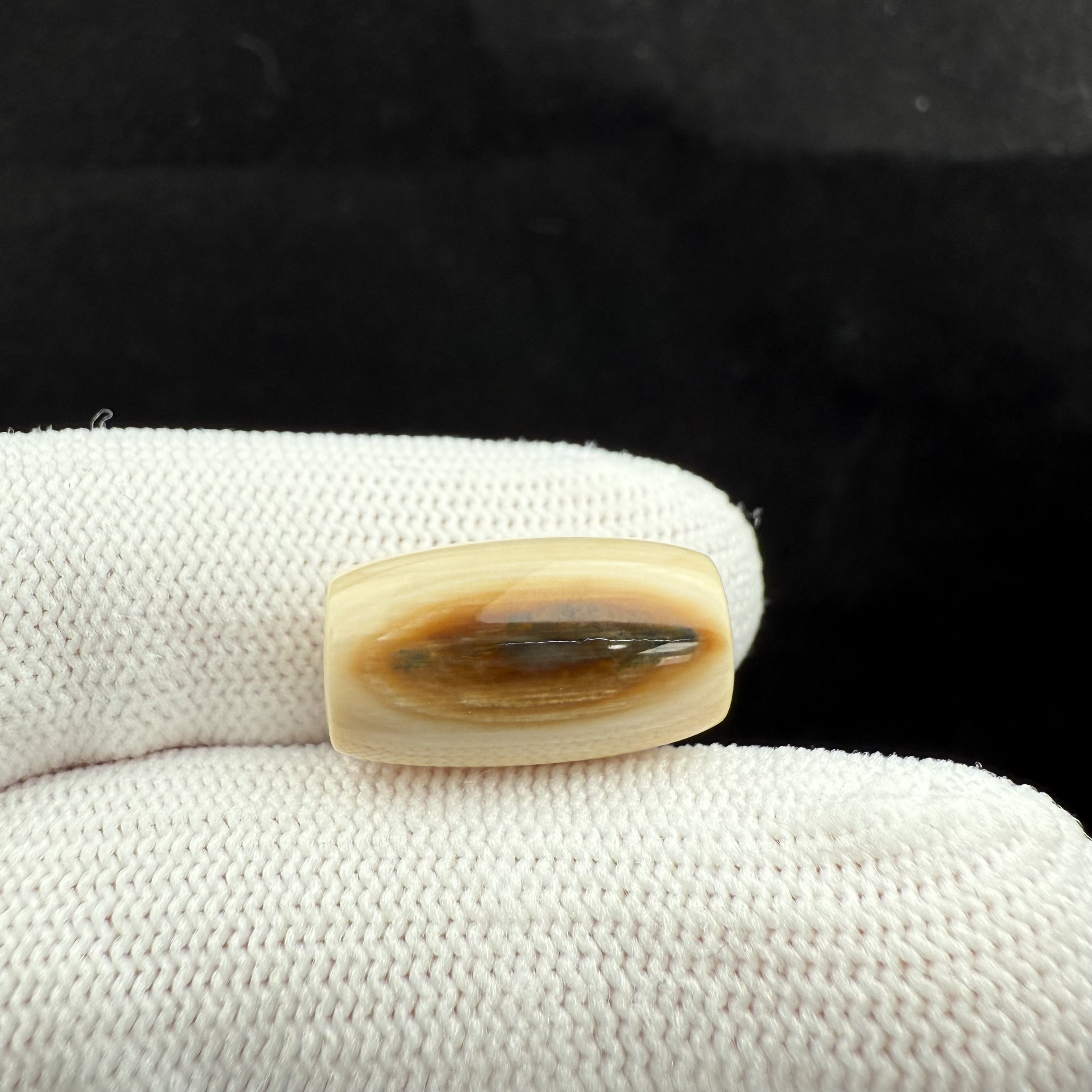 K7964天然猛犸牙 桶珠10.5*18.6mm 一物一图 假一罚十