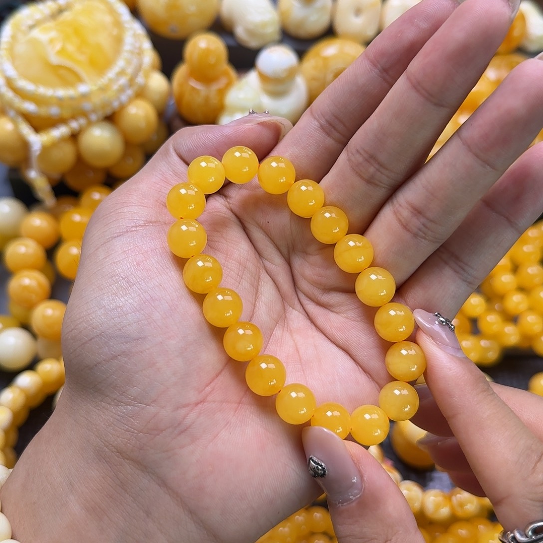 未镶嵌蜜蜡珠宝奇石同料10mm