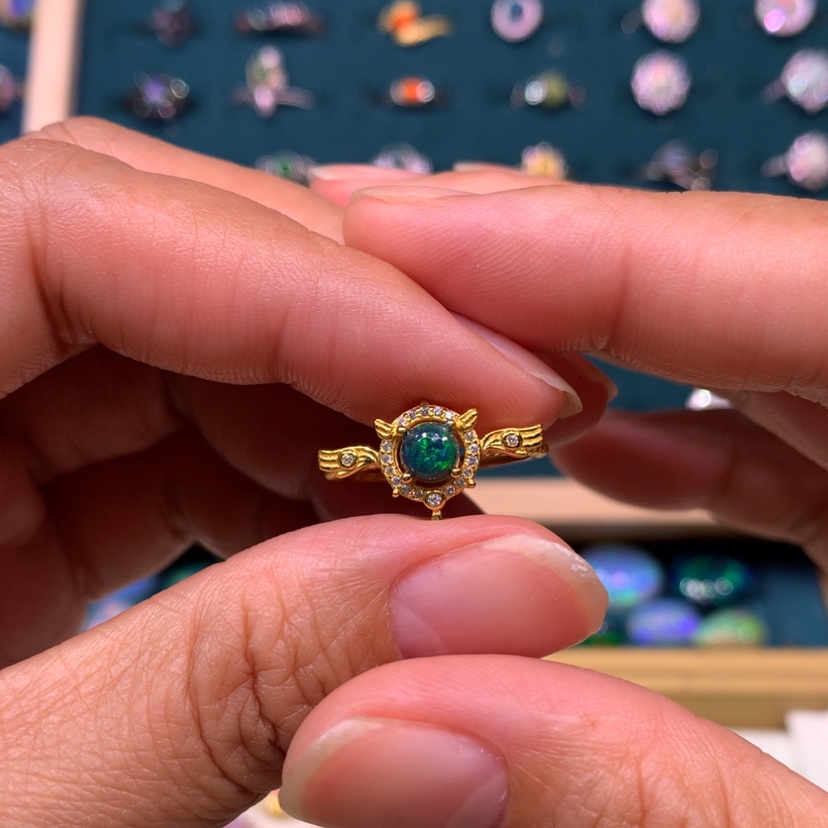 【闪购商品】欧泊戒指款式银S925镶嵌