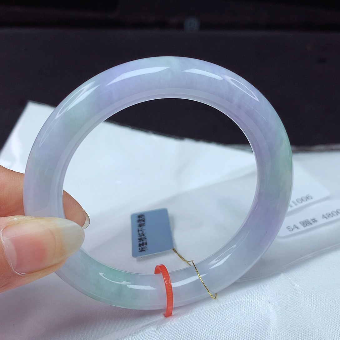 翡翠手镯未镶嵌54圆006