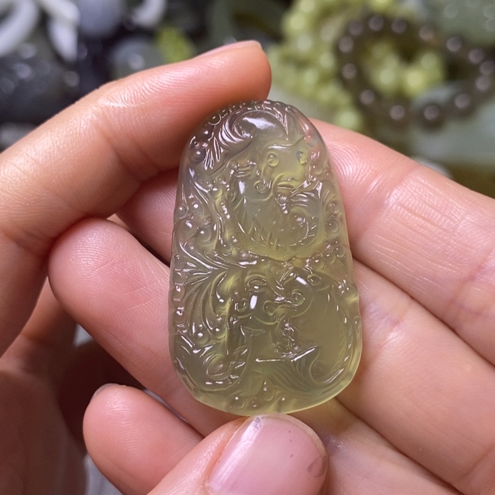 岫玉天然岫玉挂件未镶嵌