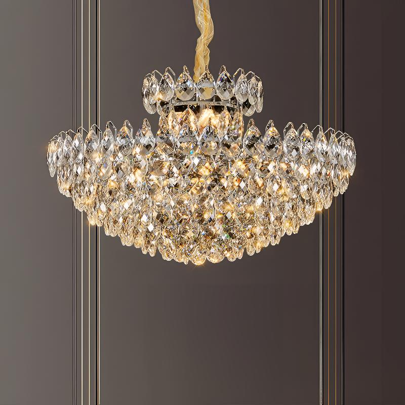 法式客厅吊灯2024新款欧式高档水晶餐厅灯轻奢高级感别墅大厅主灯