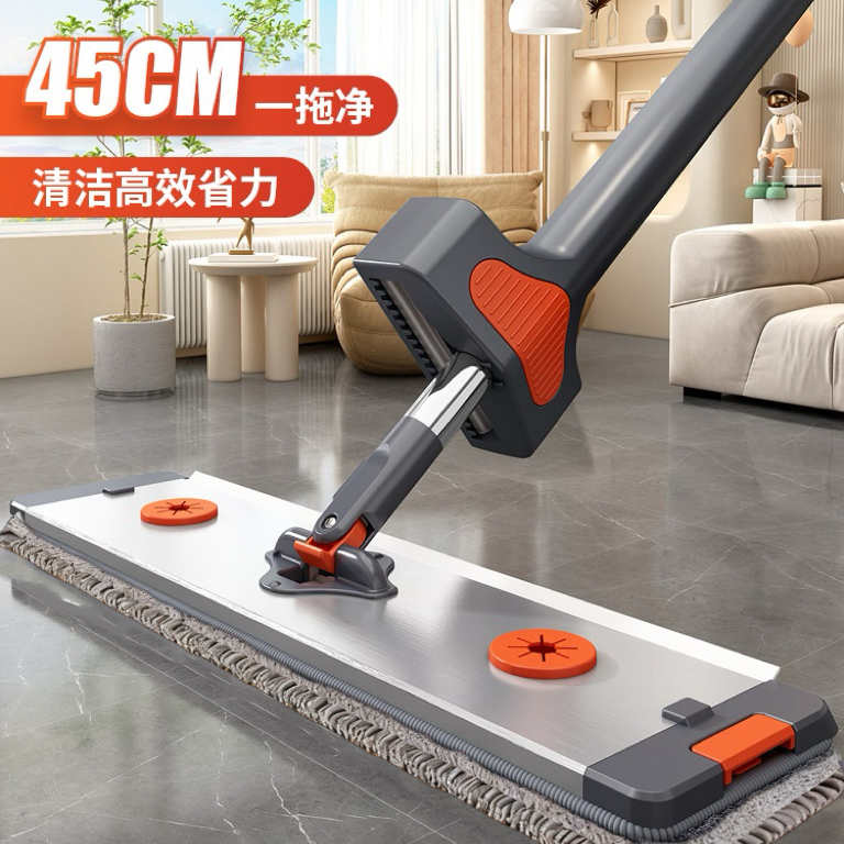 2026款二代雪尼尔铝合金平板拖把家用免手洗雪尼尔墩布保洁拖地