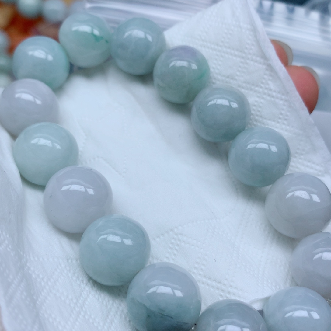 翡翠未镶嵌项链珠子批发