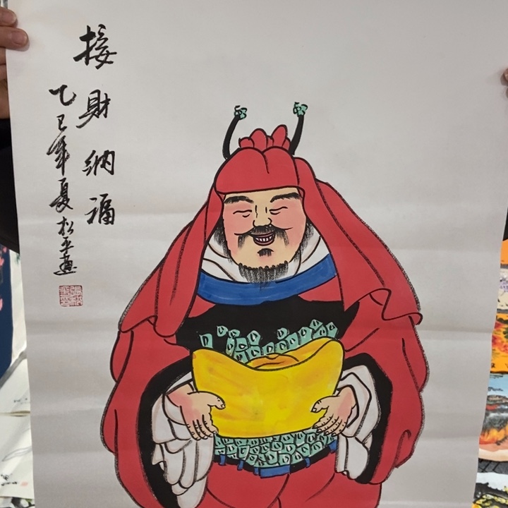 枕书斋画廊的直播间