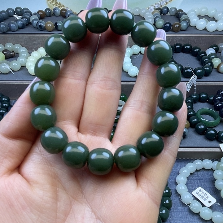 和田玉未镶嵌手链