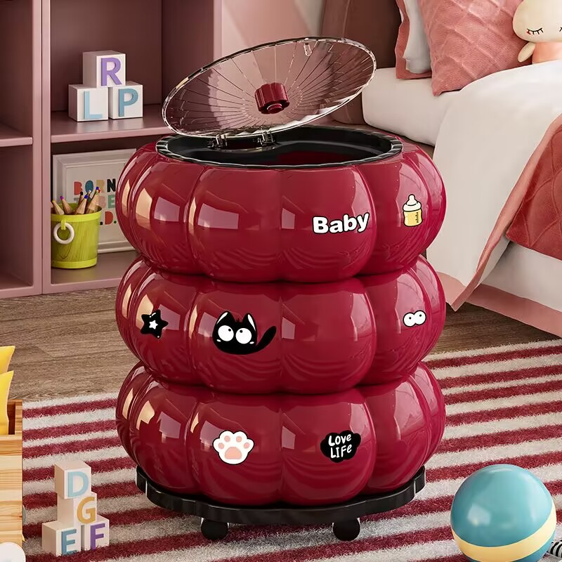 2025网红客厅垃圾桶家用厨房卫生间轻奢高端上档次大号桶高颜值