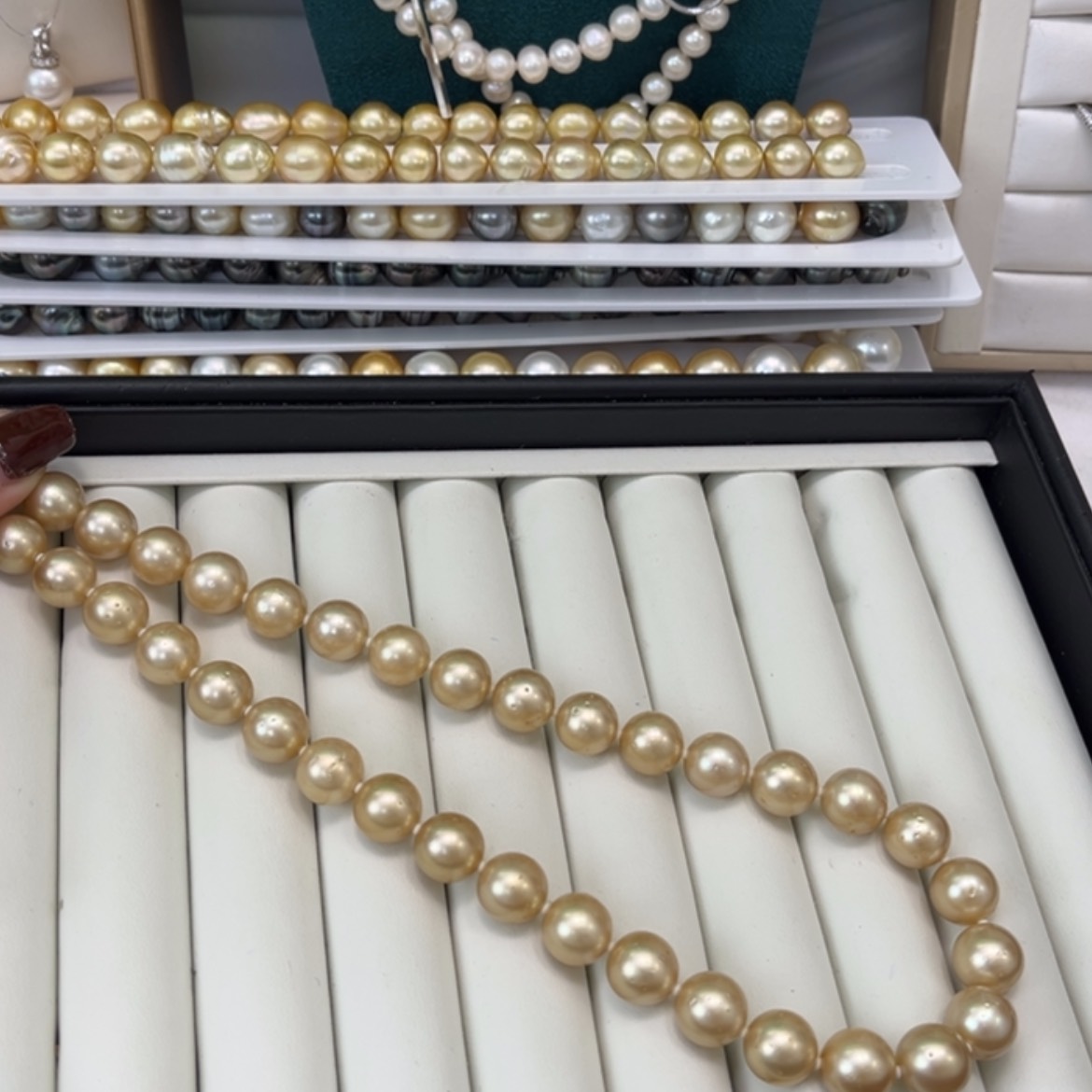 【闪购商品】海水珍珠颈饰未镶嵌10-12mm正圆微瑕