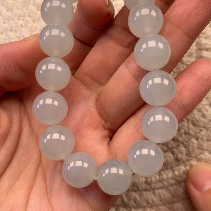 翡翠未镶嵌颈饰天然翡翠手串