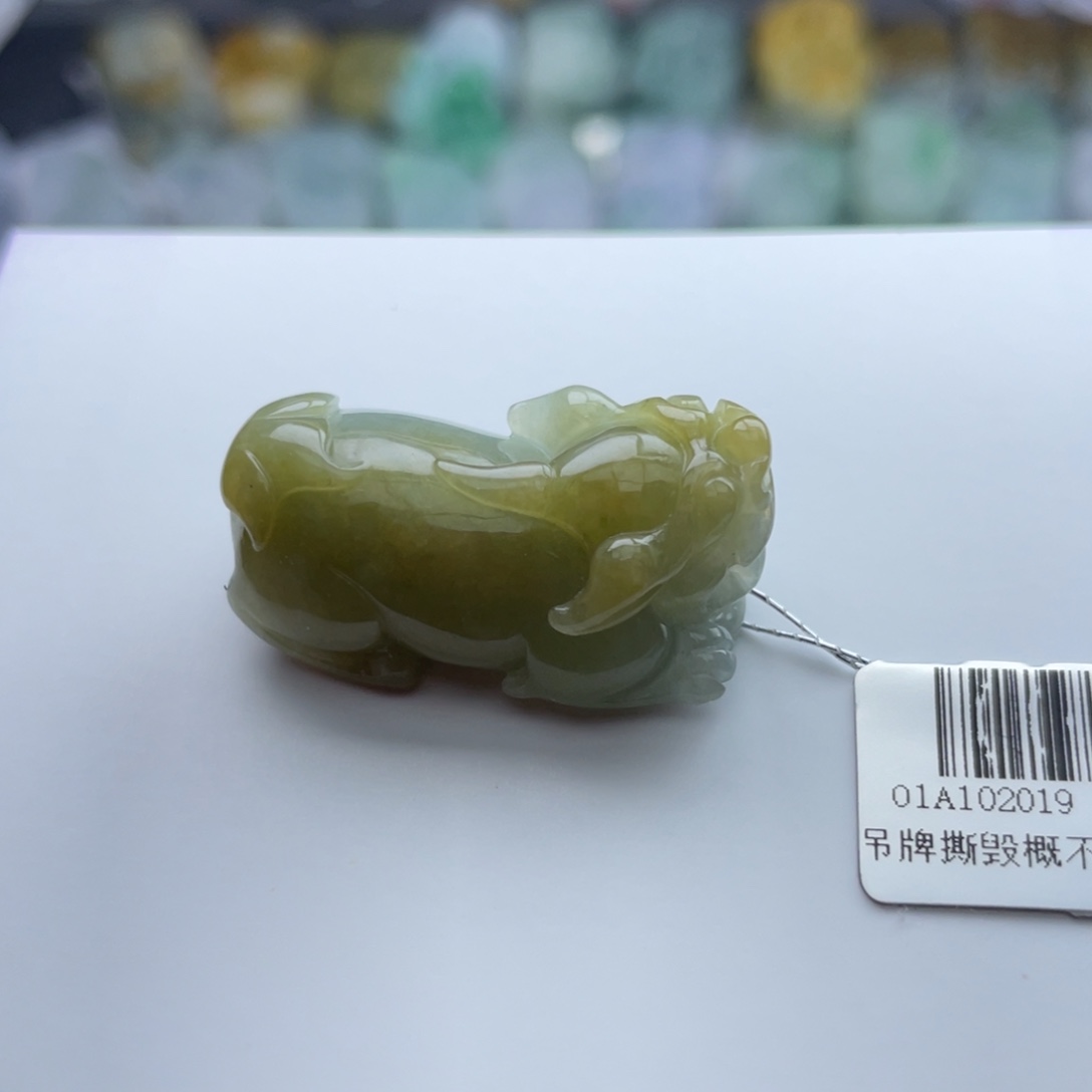 翡翠颈饰未镶嵌貔貅