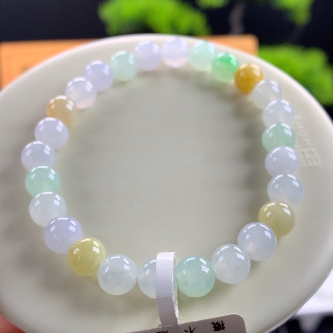 翡翠未镶嵌手链卡7.5