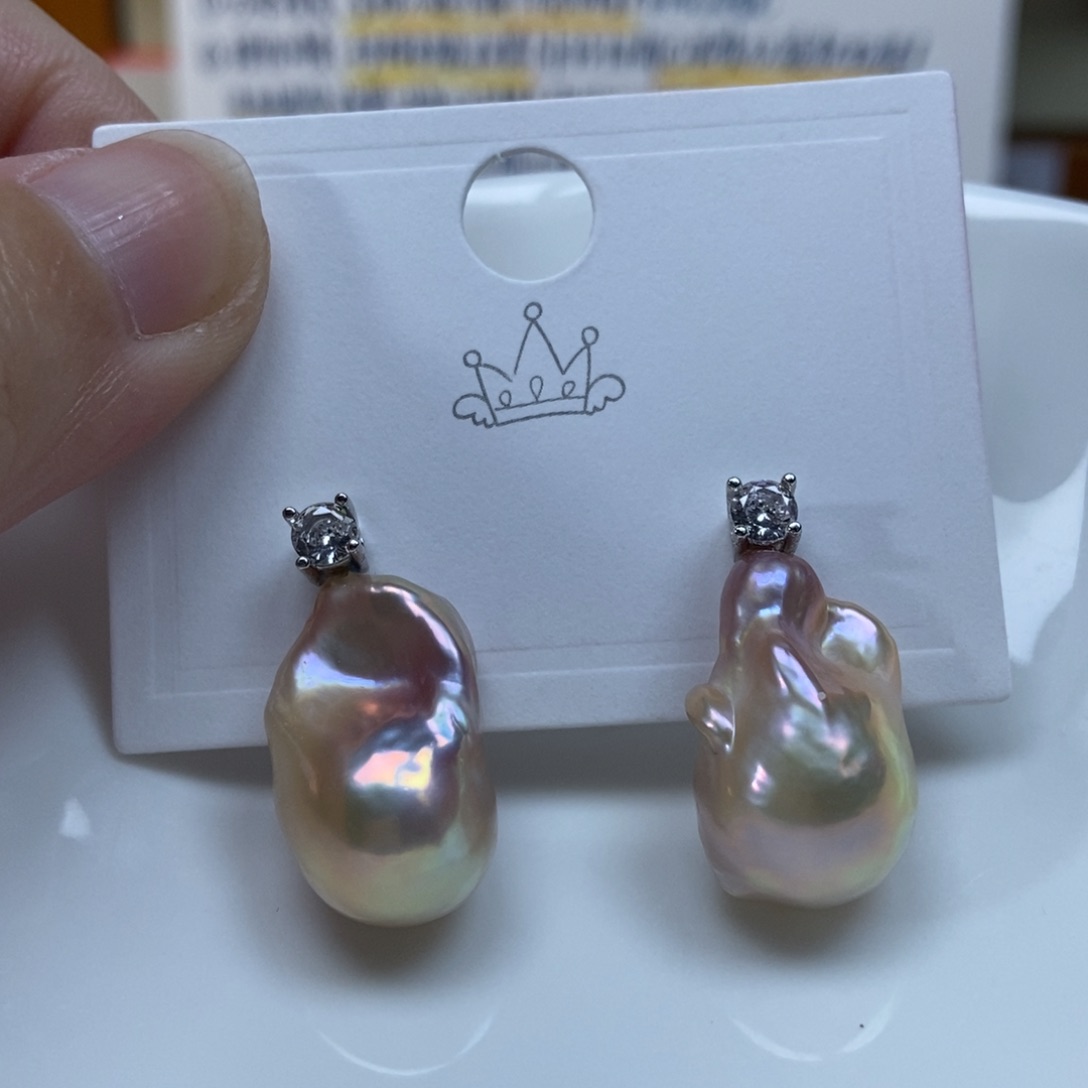 淡水珍珠耳环合金特价295