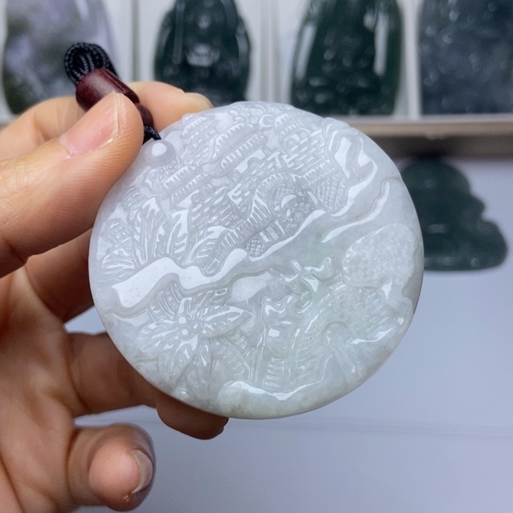 翡翠未镶嵌挂件翡翠