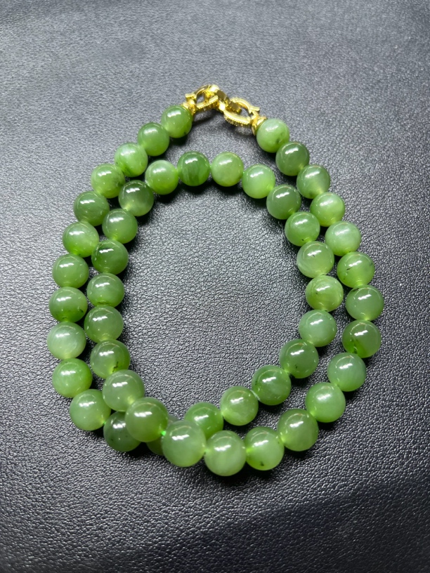 和田玉碧玉项链妈妈链