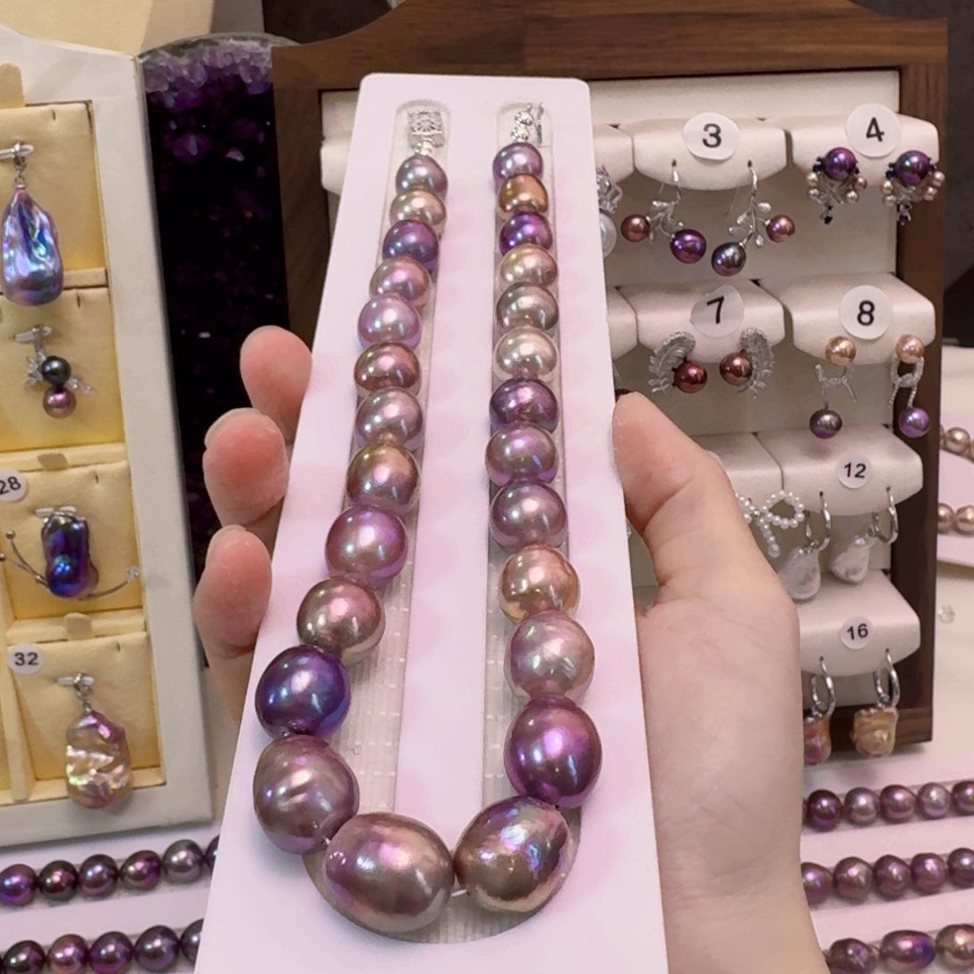 淡水珍珠项链未镶嵌萨*米