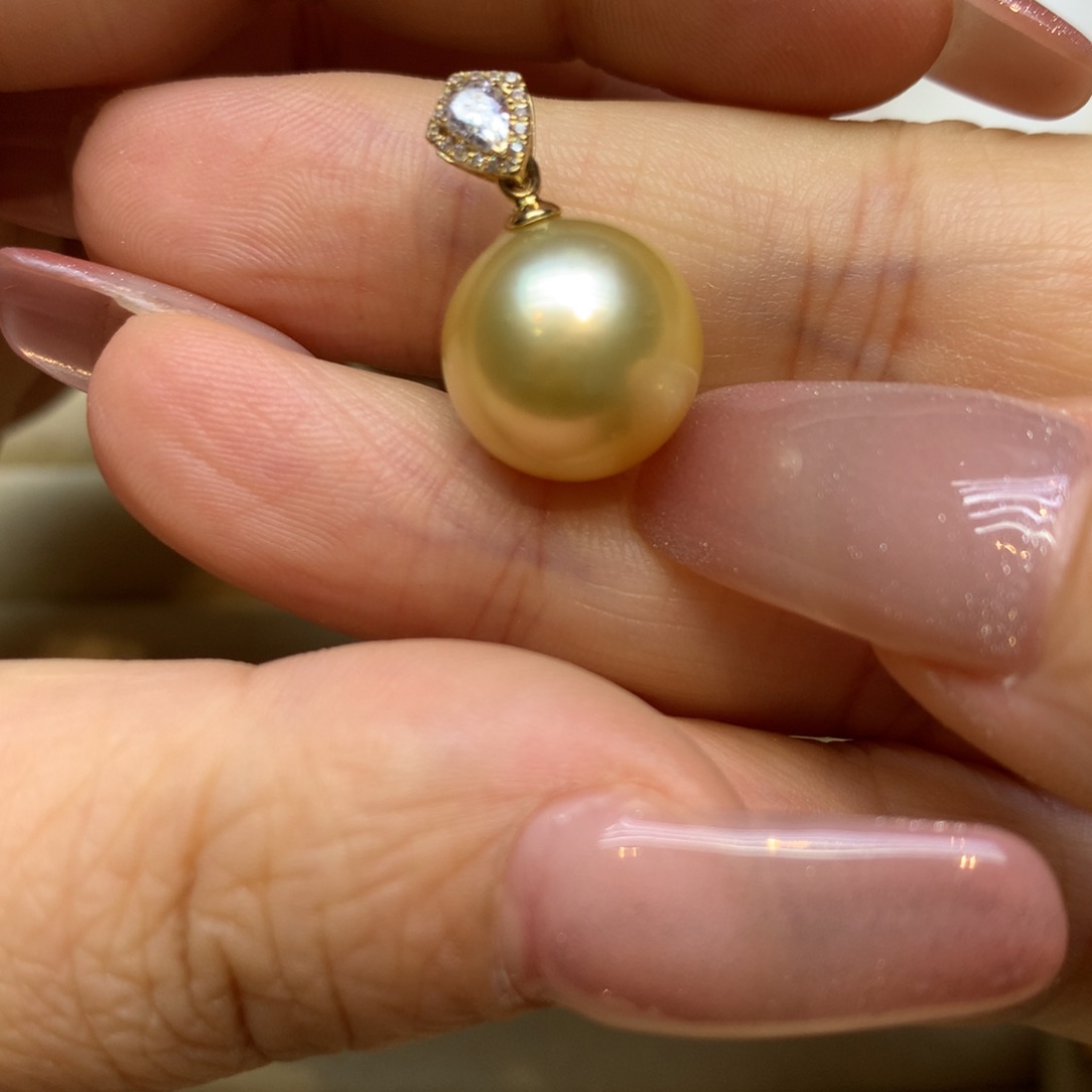 颈饰14K金镶嵌海水珍珠