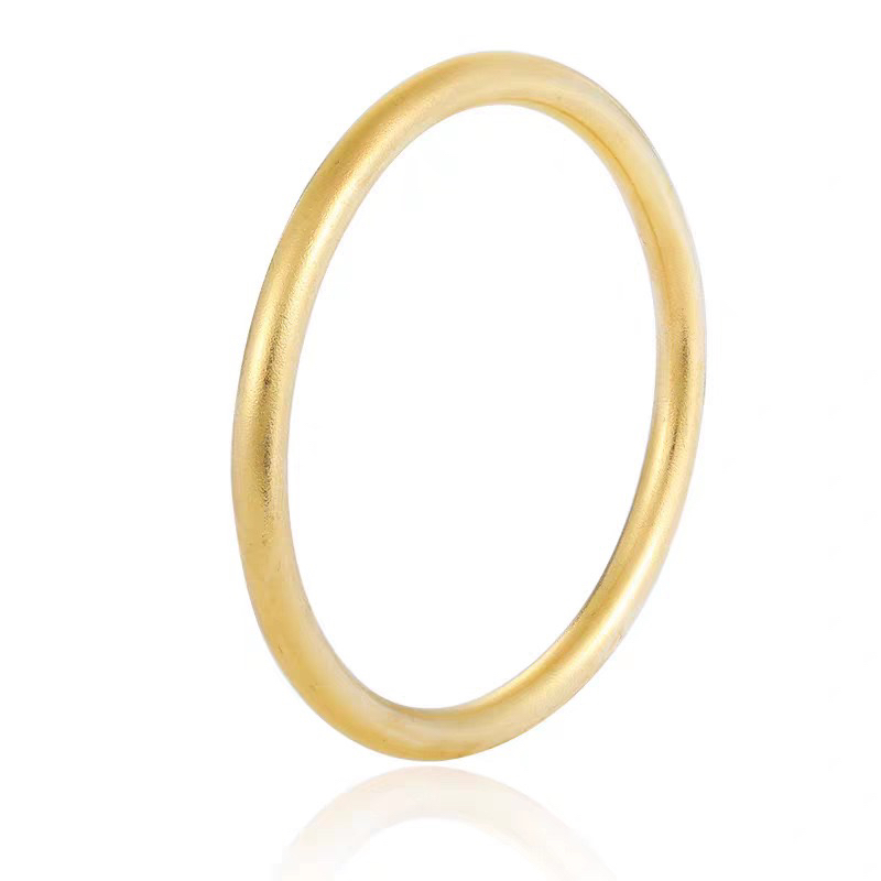 新中式传承实心闭口镯子素圈饰品