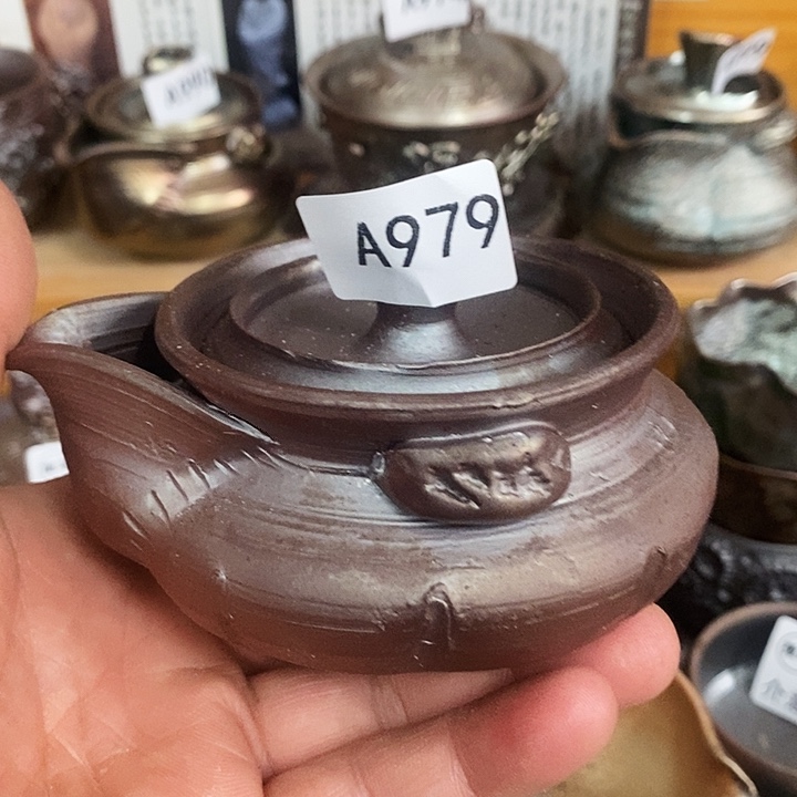 紫砂茶杯柴烧纯手工979