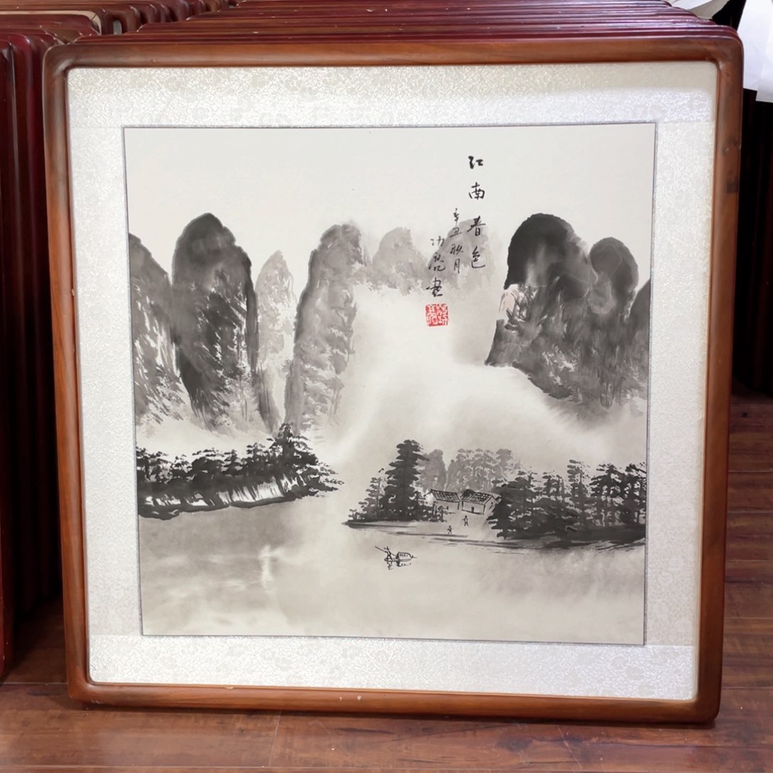 国画带框尺寸63*63厘米