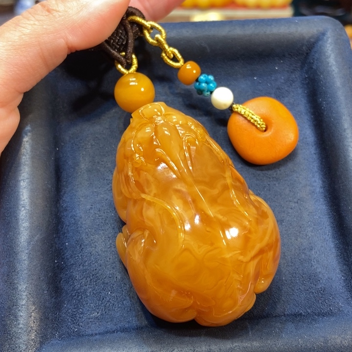 蜜蜡颈饰未镶嵌蜜蜡