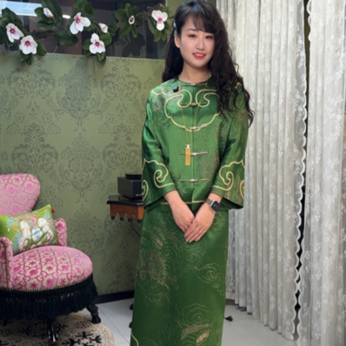 【锦瑟华年】新中式刺绣如意国风半裙