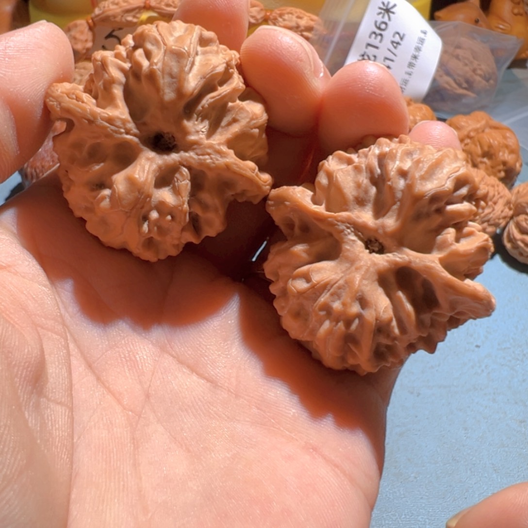 文玩核桃把件苹果圆40