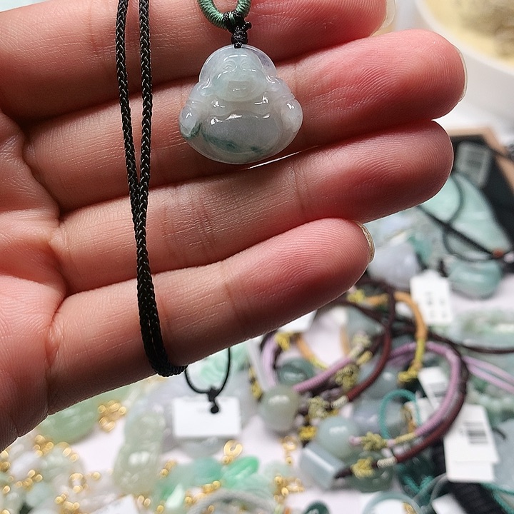 翡翠未镶嵌吊坠(不含链)9佛公