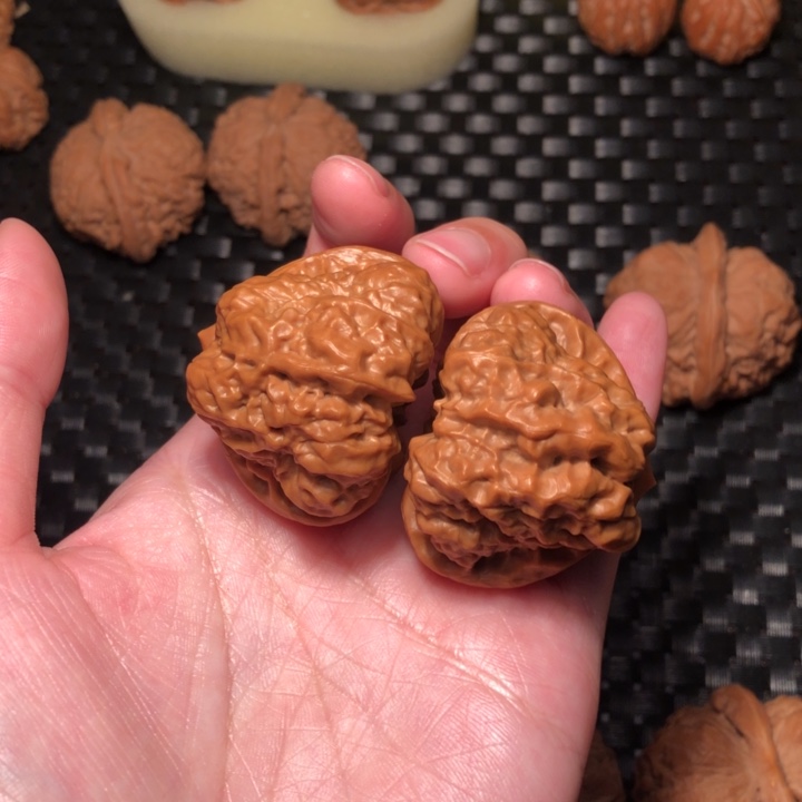 文玩核桃把件烟***叔三角蛙