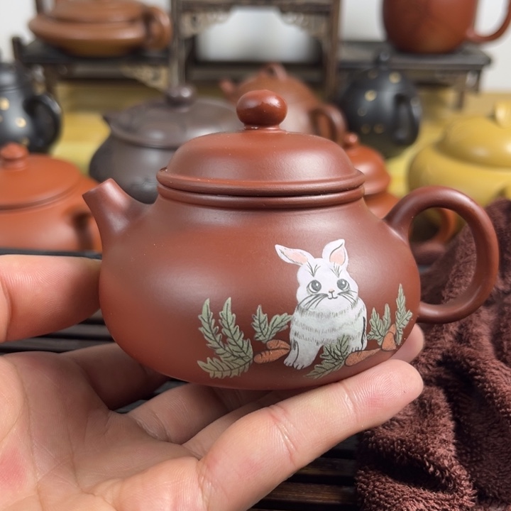 紫砂茶壶原矿紫砂半手工制作