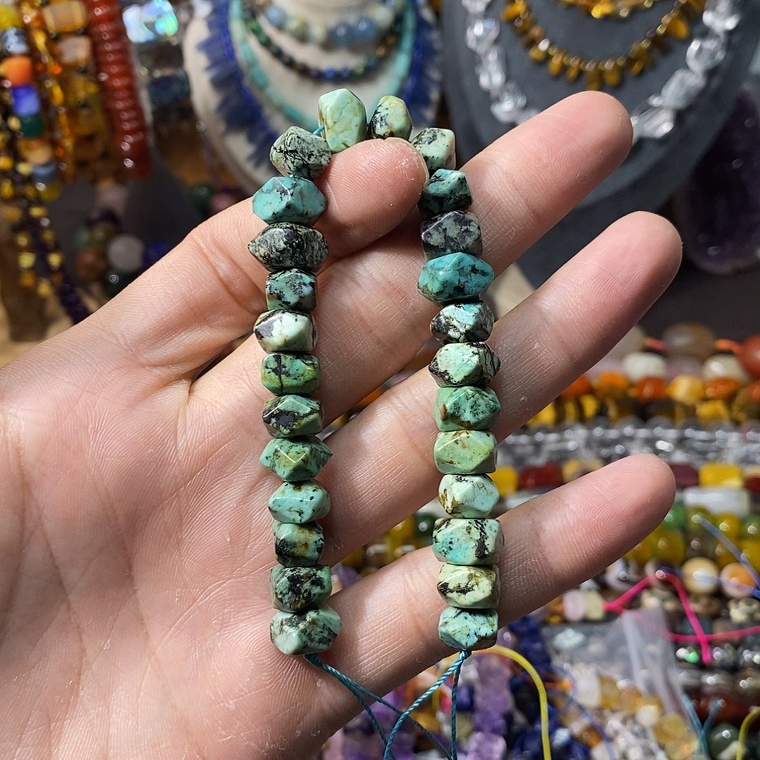 石英质玉未镶嵌，非洲松冲角10mm，